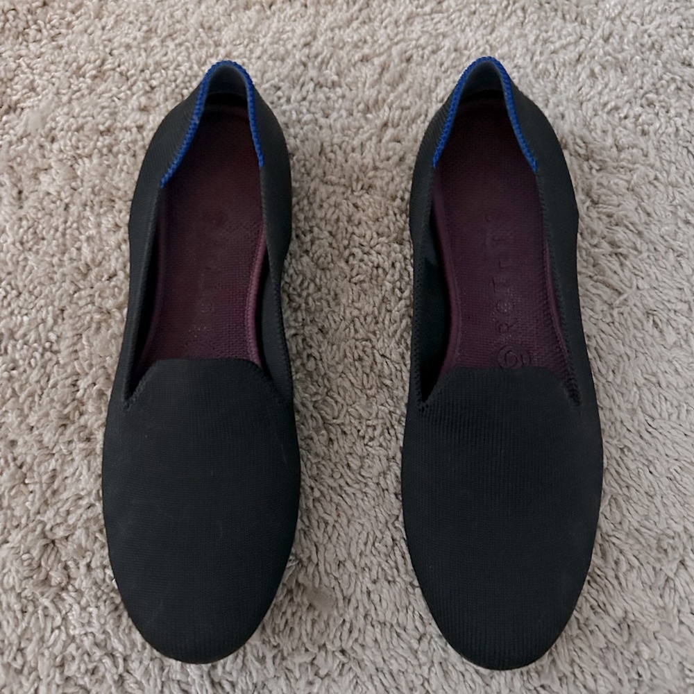 Rothy’s Black Loafer washed and ready to wear